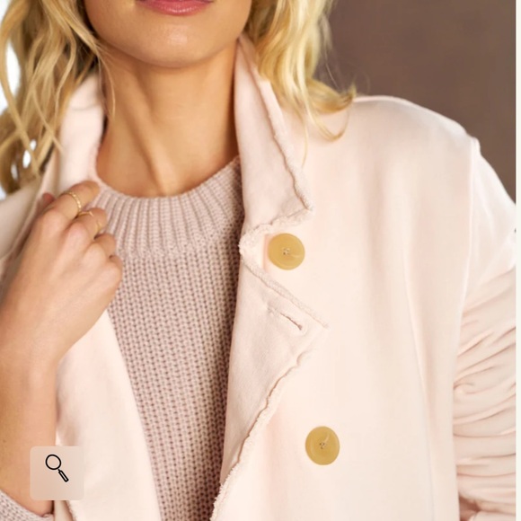 Frank & Eileen BELFAST Sweatshirt Peacoat
Petal Pink Double-Breasted Jacket Sz L - Picture 8 of 14